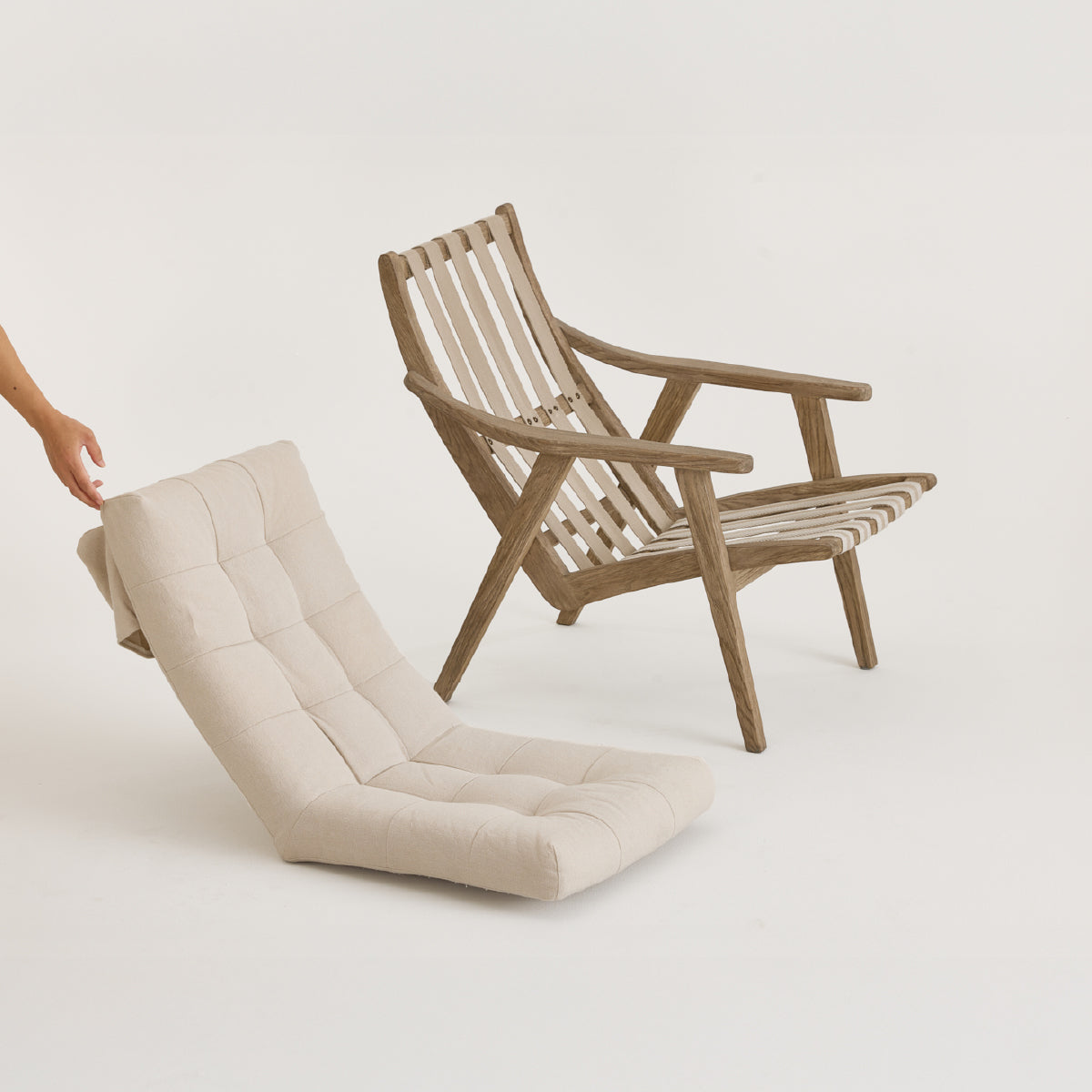 COLAMY LUNAR Scandi Cozy Recliner  Accent Chair - 6