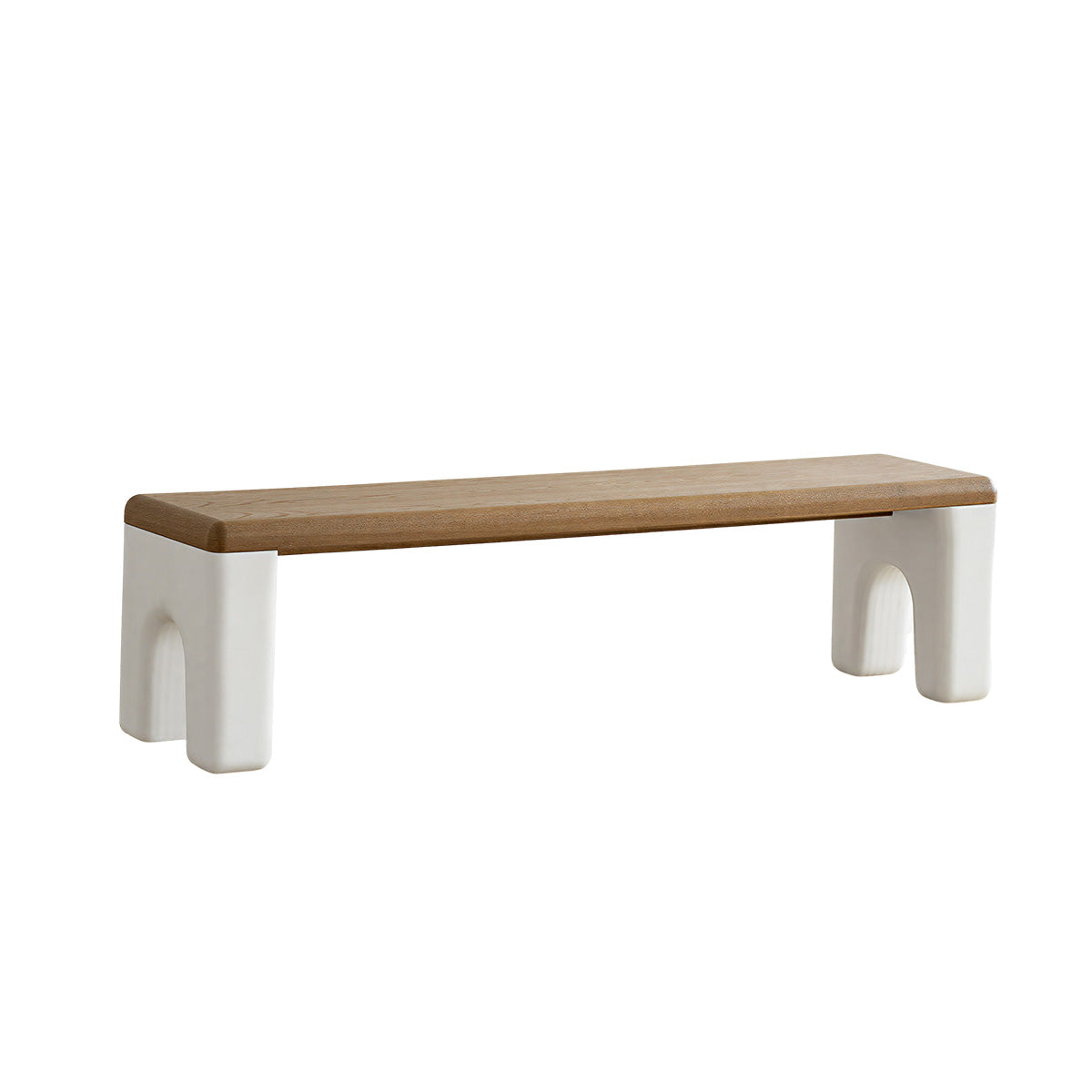 COLAMY VARESE Solid Wood Bench For Entryway Dining Living Room