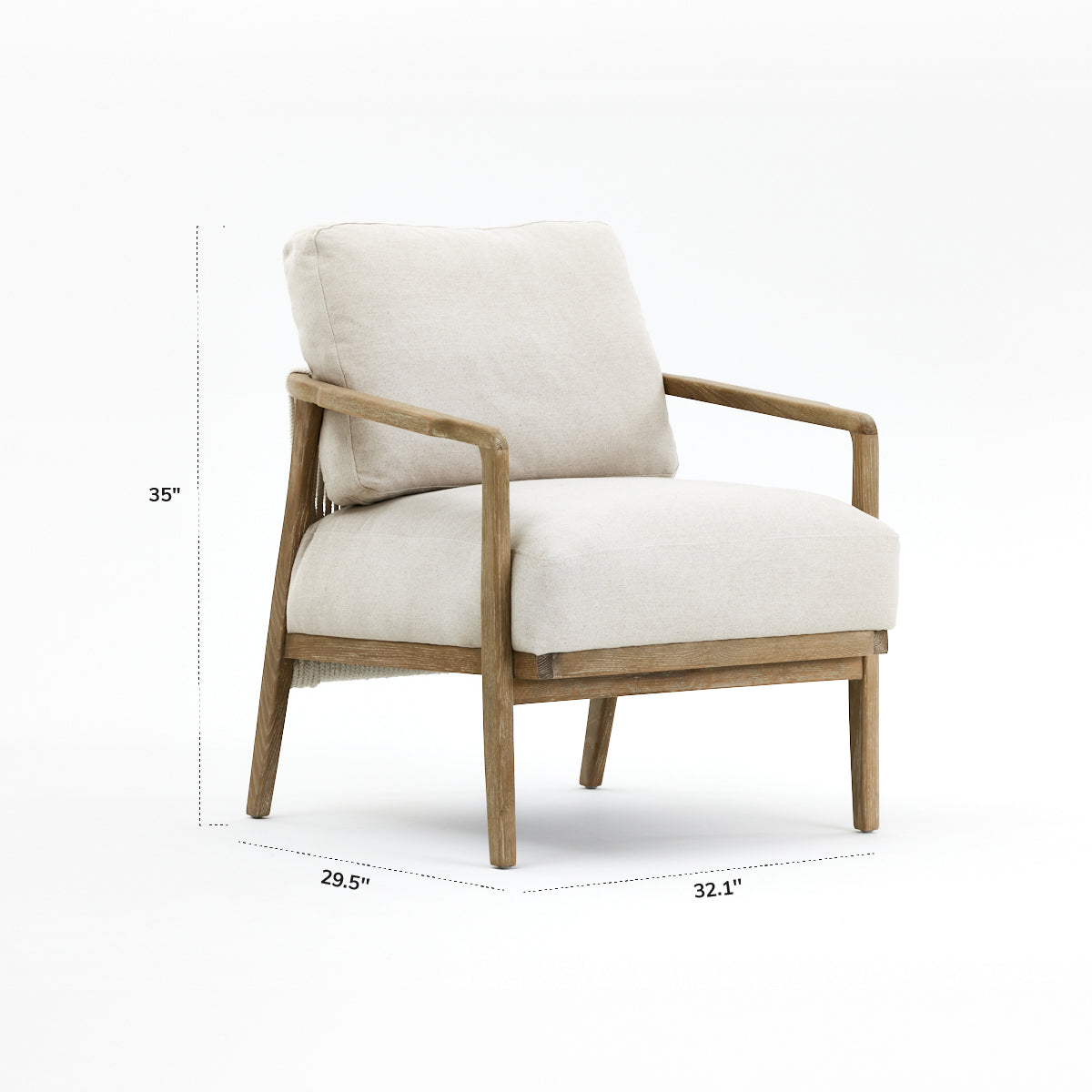 COLAMY SOLA Scandi Cozy Accent Chair - 2