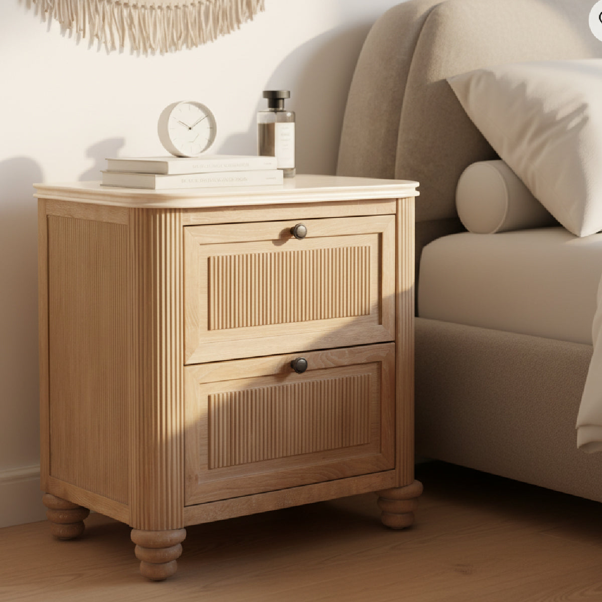 COLAMY VERA Classic Elegance Nightstand - 2