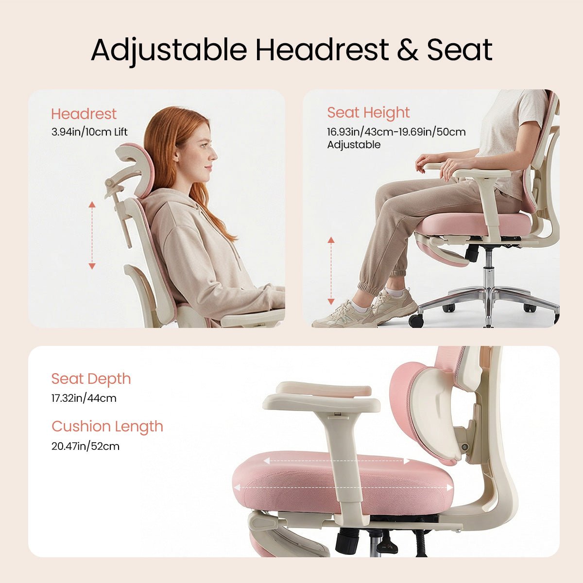 COLAMY AERIS Modern Comfort Design Ergonomic Office Chair - COLAMY