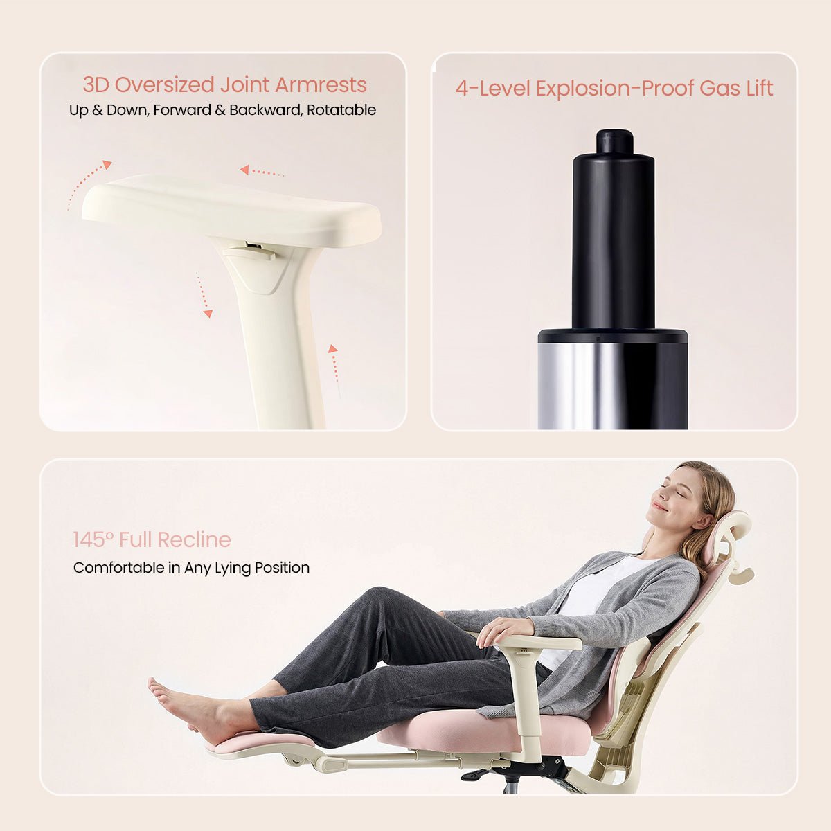 COLAMY AERIS Modern Comfort Design Ergonomic Office Chair - COLAMY