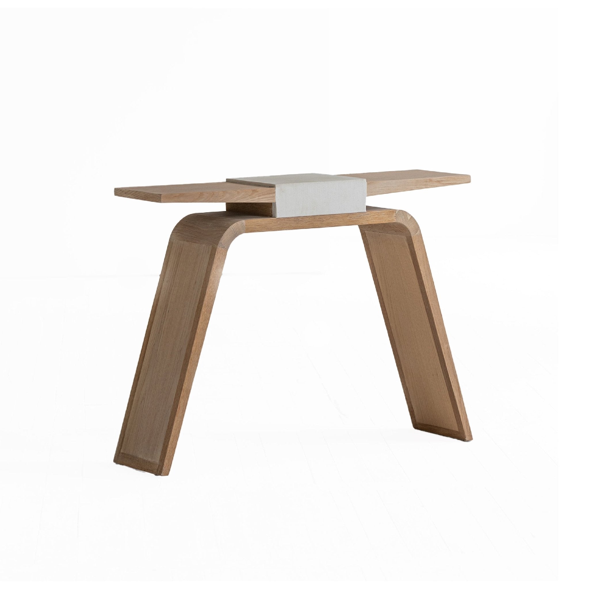COLAMY ARCO Minimalist Wooden Console Table - COLAMY