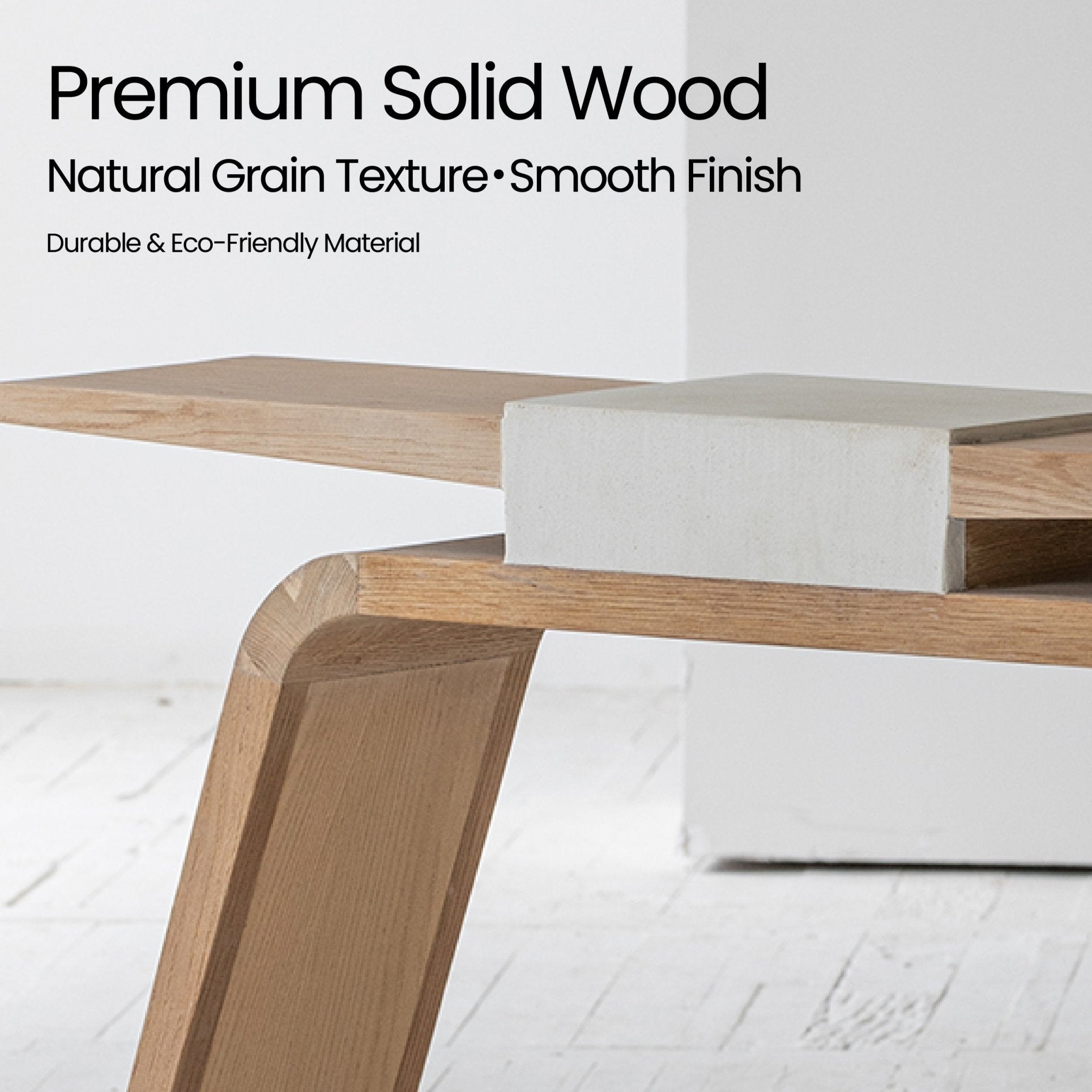 COLAMY ARCO Minimalist Wooden Console Table - COLAMY