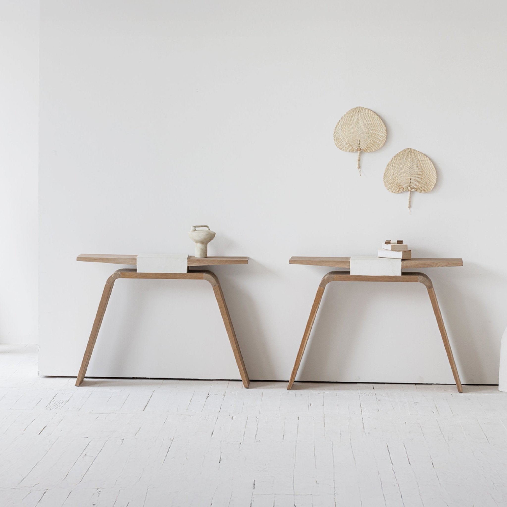 COLAMY ARCO Minimalist Wooden Console Table - COLAMY