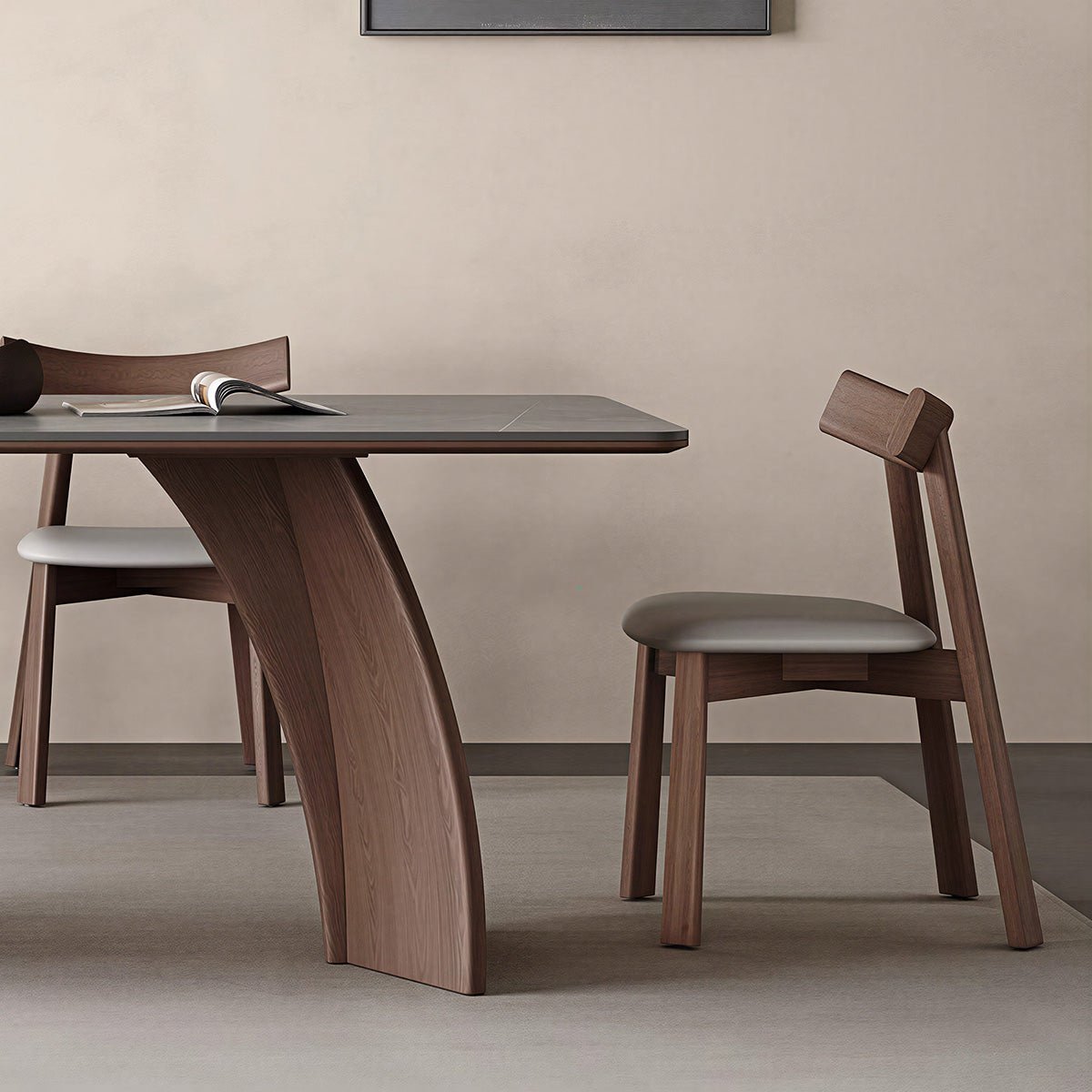 COLAMY ARCWOOD Mid - Century Wood Dining Chair - COLAMY