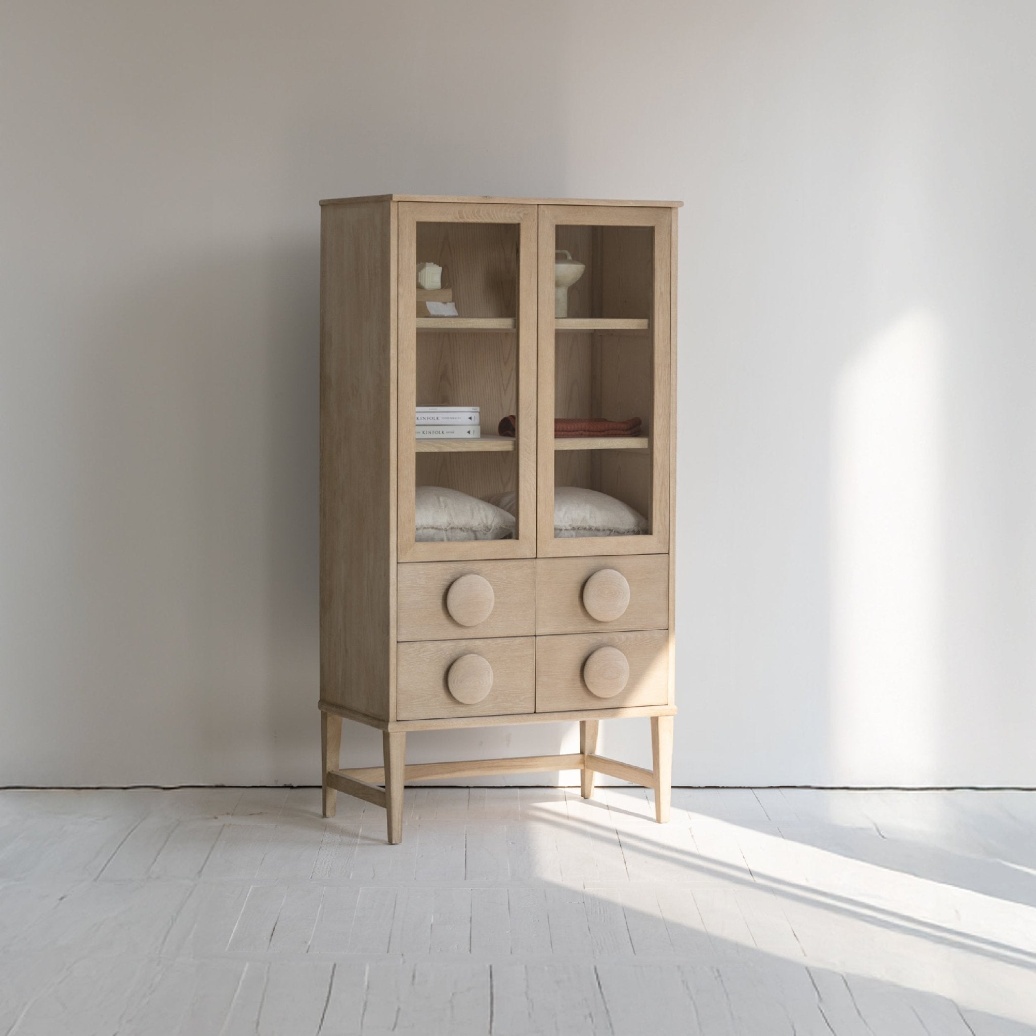 COLAMY AUREN Solid Wood Storage Cabinet - COLAMY