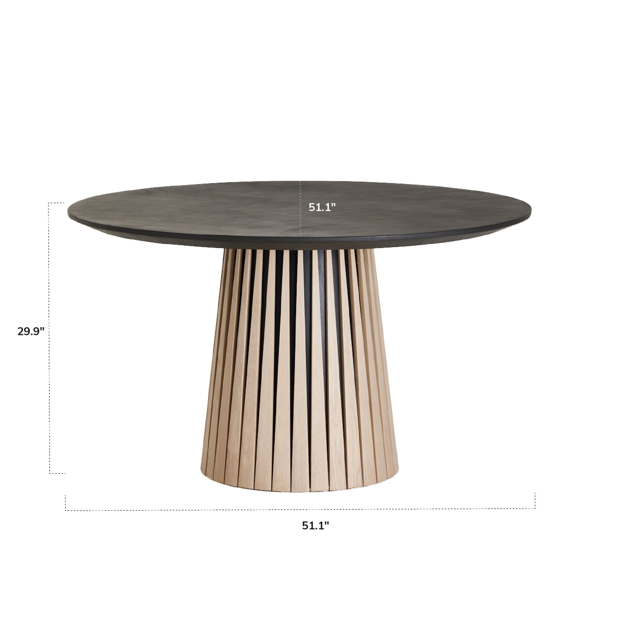 COLAMY AXION Architectural Round Dining Table - COLAMY