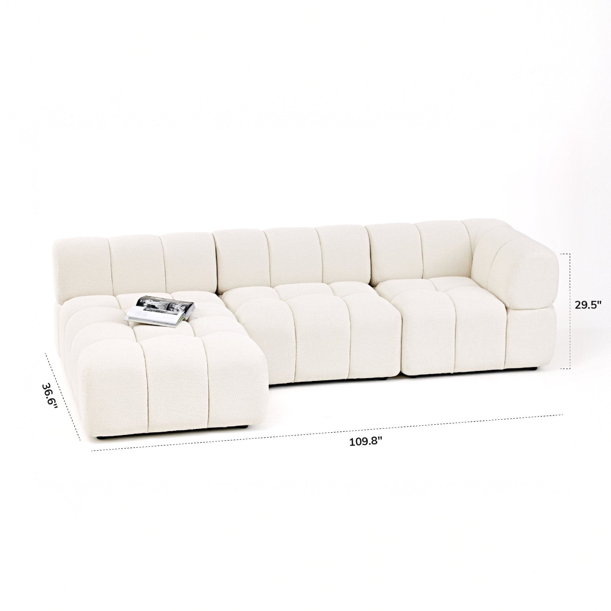 COLAMY BLOCK Cloud Sectional Sofa