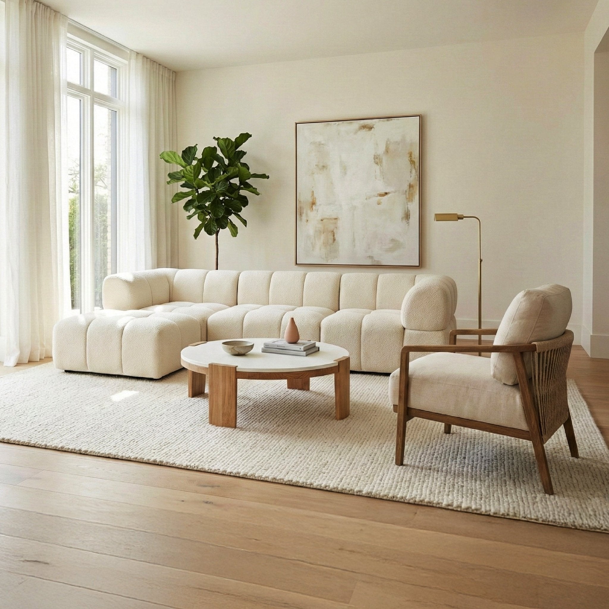 COLAMY BLOCK Cloud Sectional Sofa