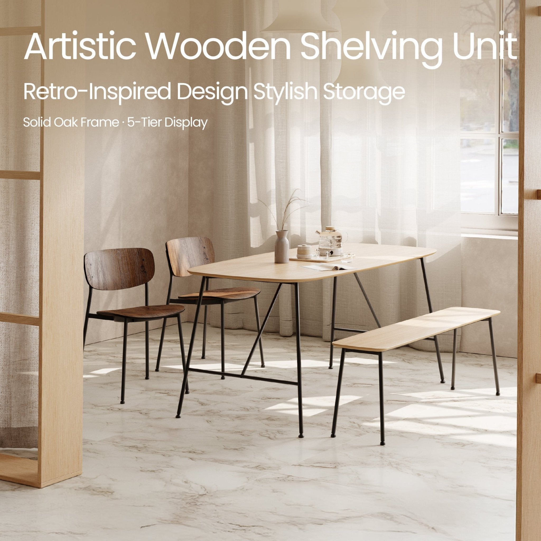 COLAMY ELARA Modern Dining Table - COLAMY