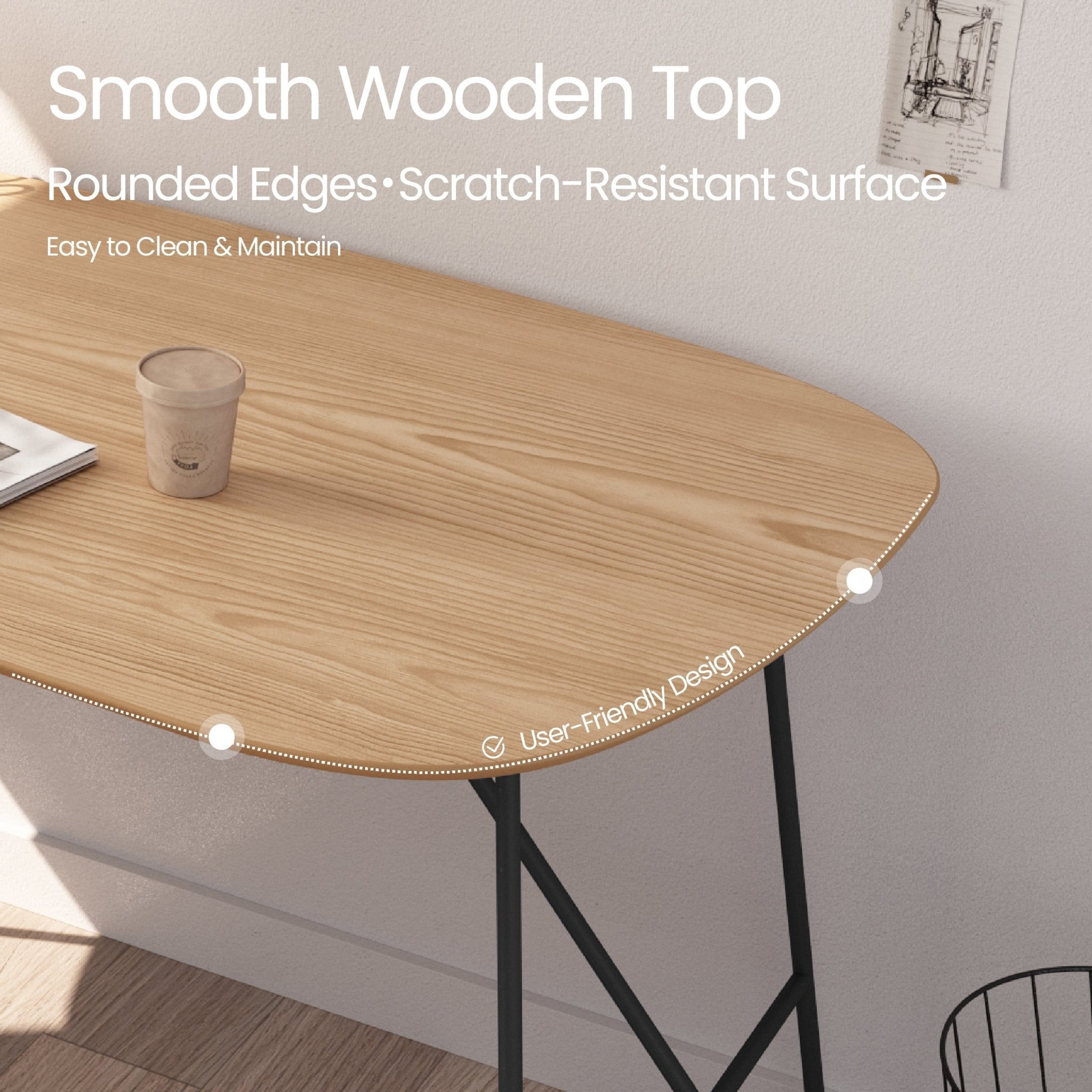 COLAMY ELARA Modern Dining Table - COLAMY