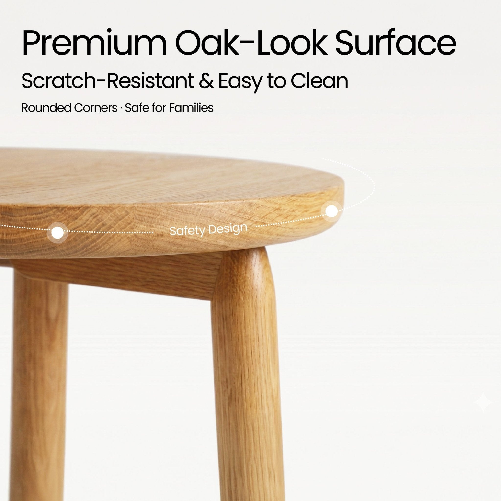 COLAMY LUME Modern Round Side Table - COLAMY