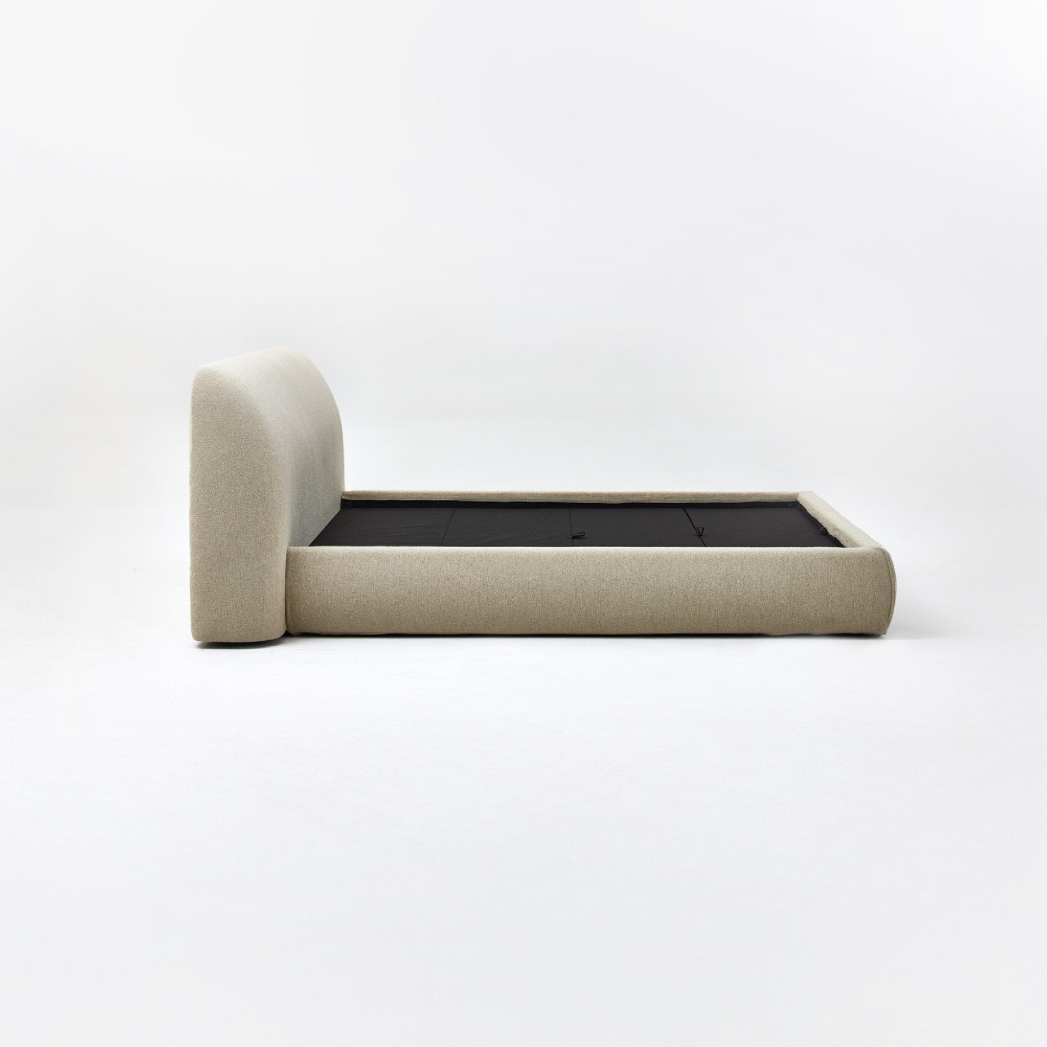 COLAMY LUMINA Modern Minimalist Pine Bed (US)