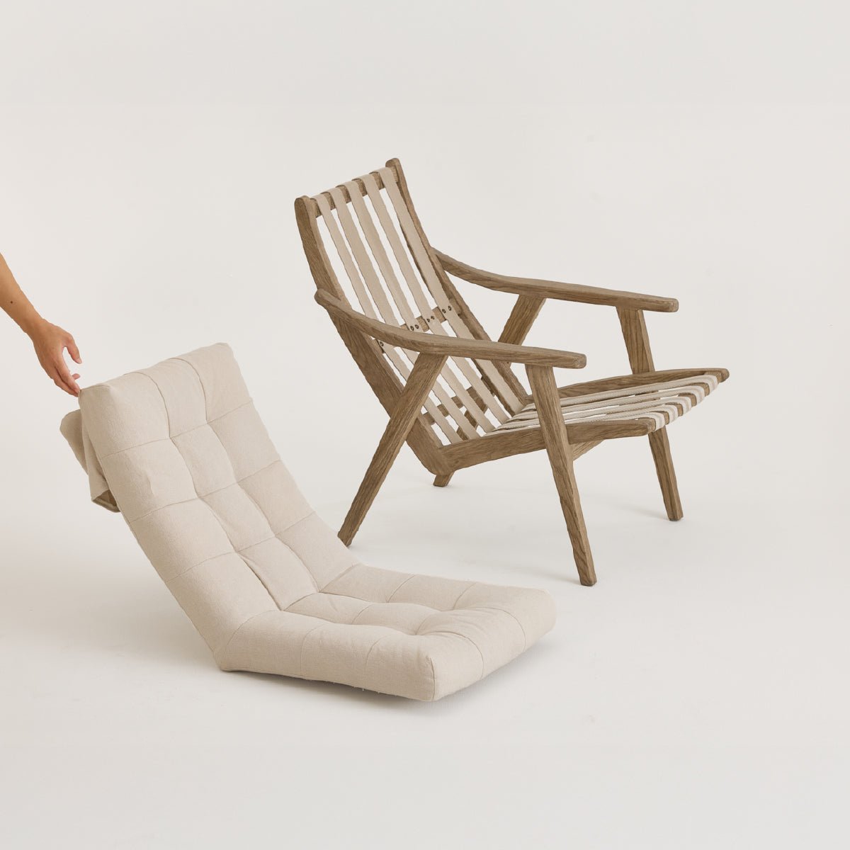 COLAMY LUNAR Scandi Cozy Recliner  Accent Chair - 6