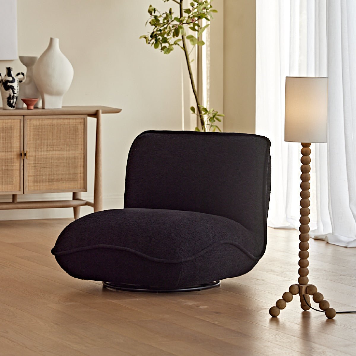 COLAMY NEXUS Modern Swivel Accent Chair - 2