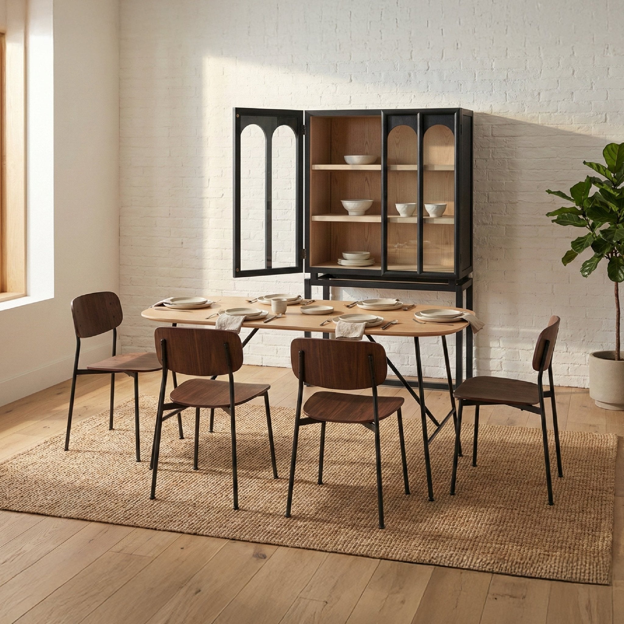 COLAMY NOREN Modern Minimalist Dining Chair - COLAMY