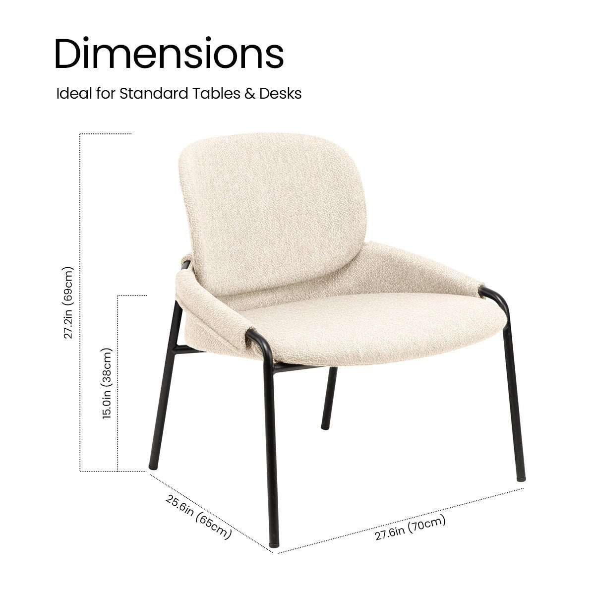 COLAMY NUVRA Modern Minimalist Style Lounge Chair - COLAMY