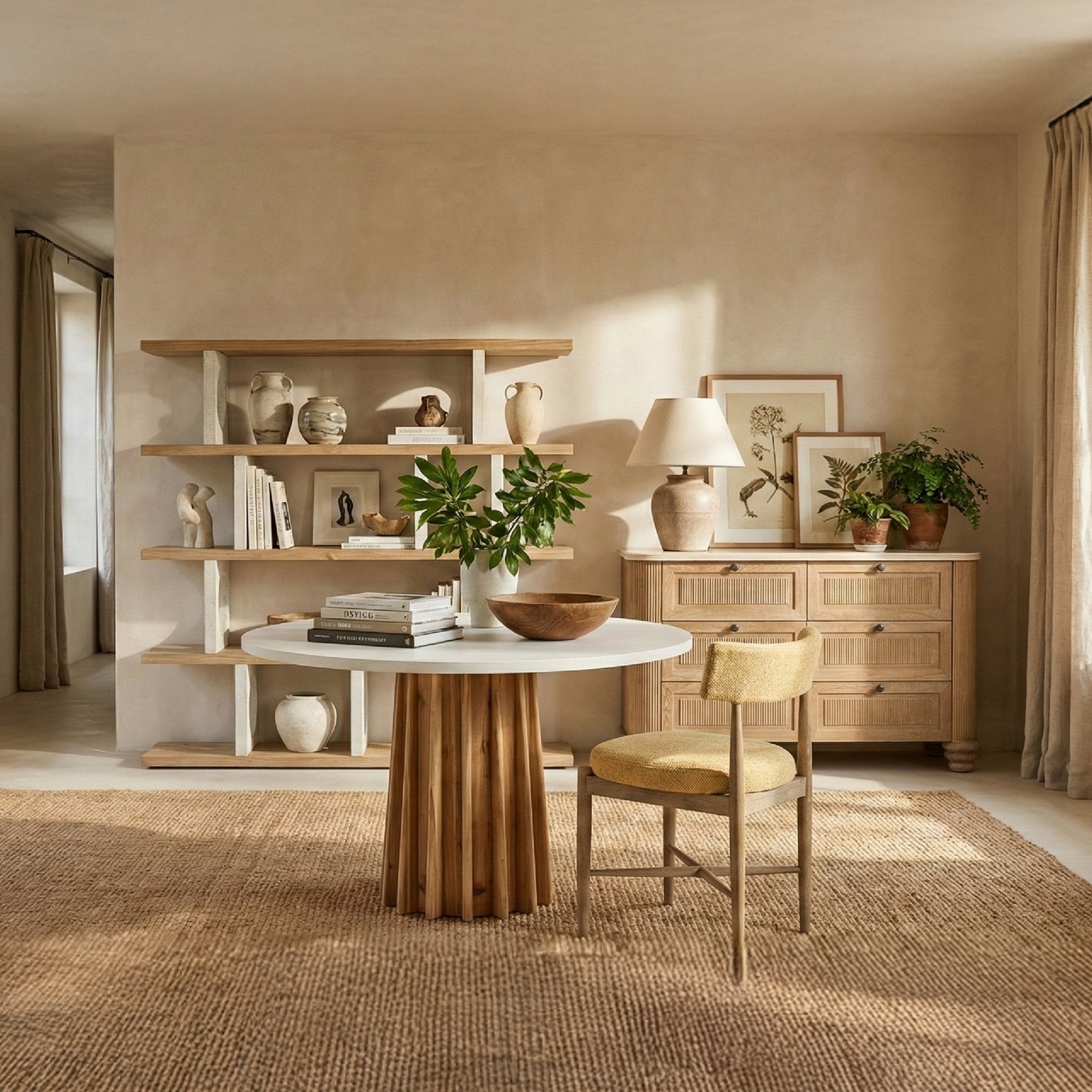 COLAMY ORBIS Open Staggered Shelf