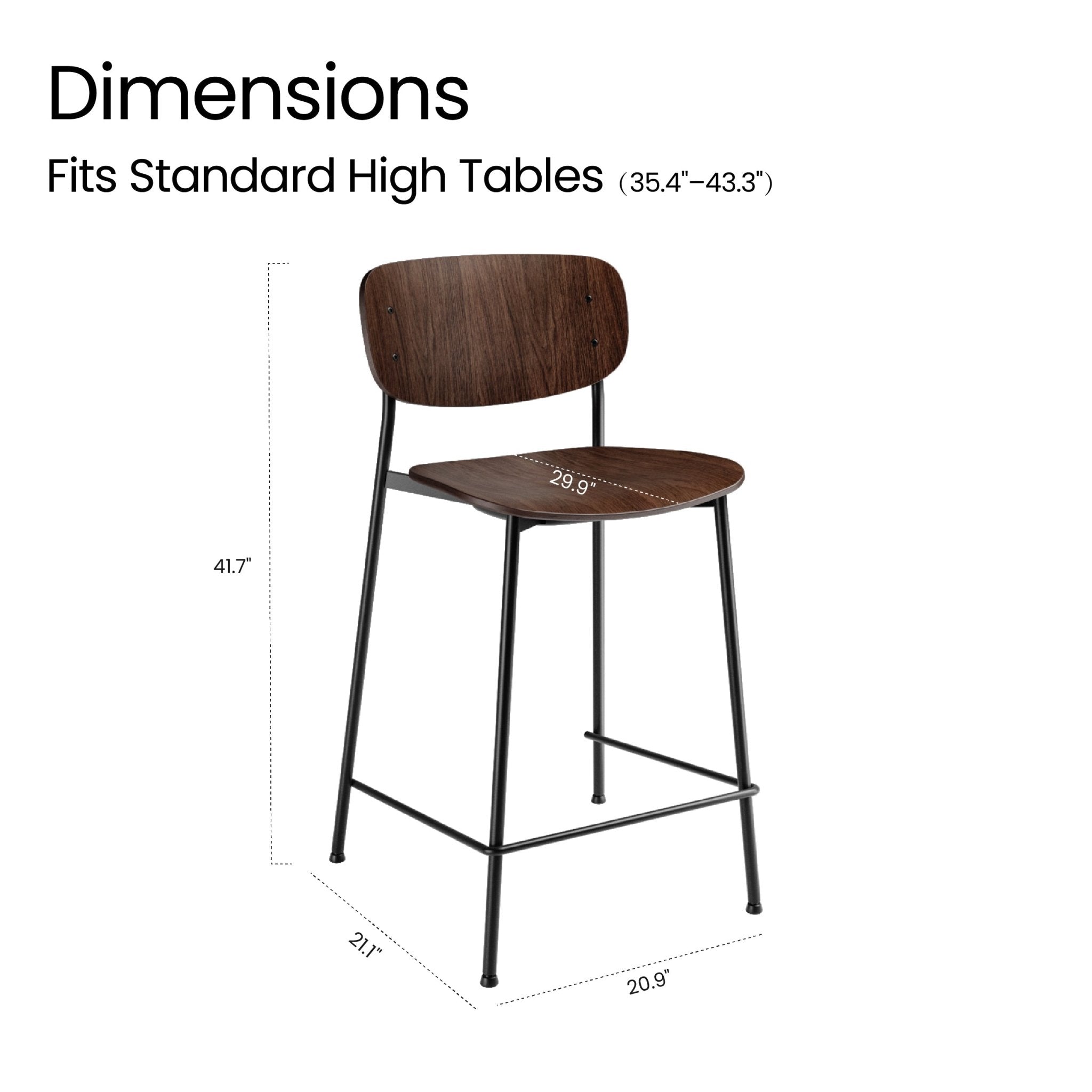 COLAMY ORINO Modern Bar Stool - COLAMY