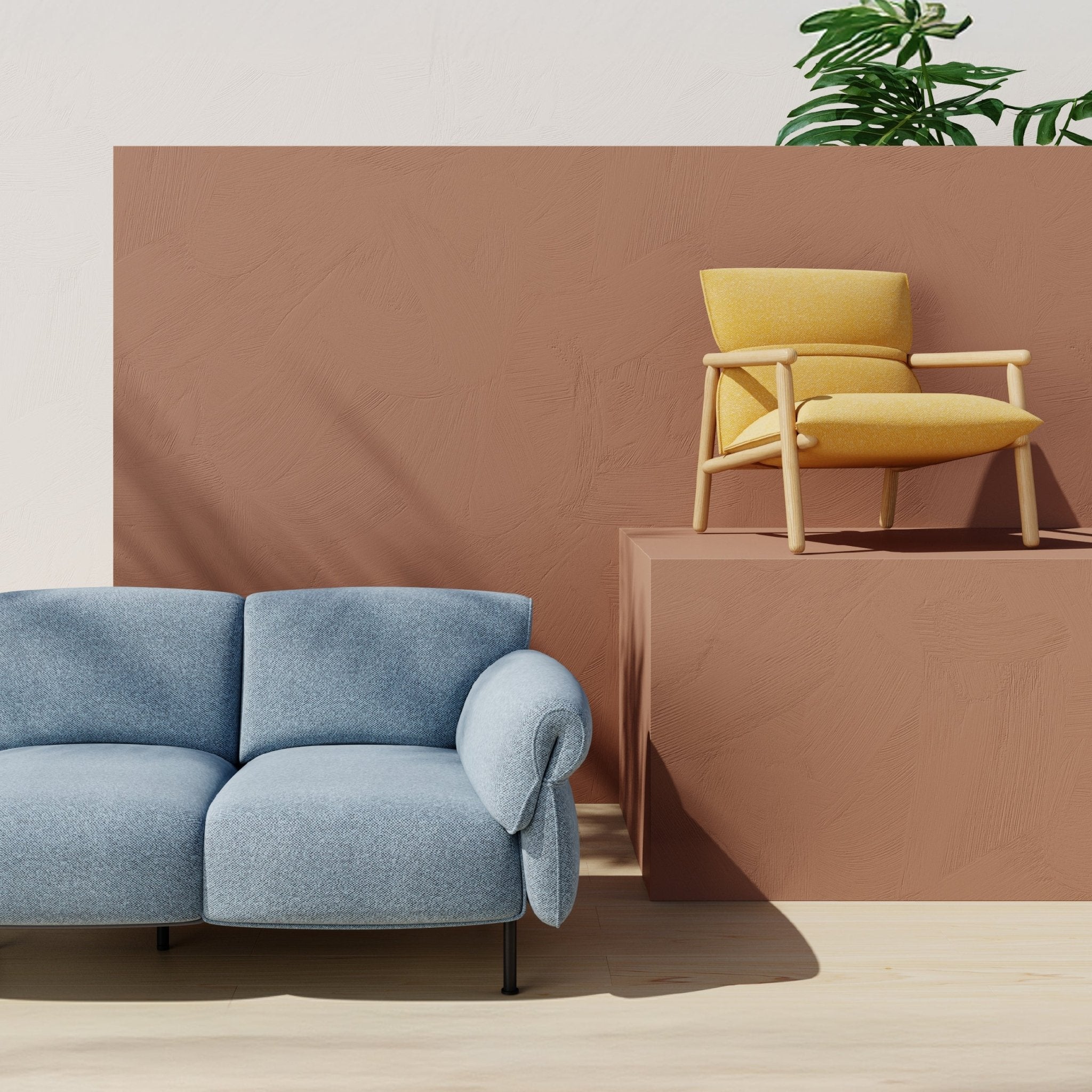 COLAMY PLUME MIST Modern Feather Upholstered Sofa - COLAMY