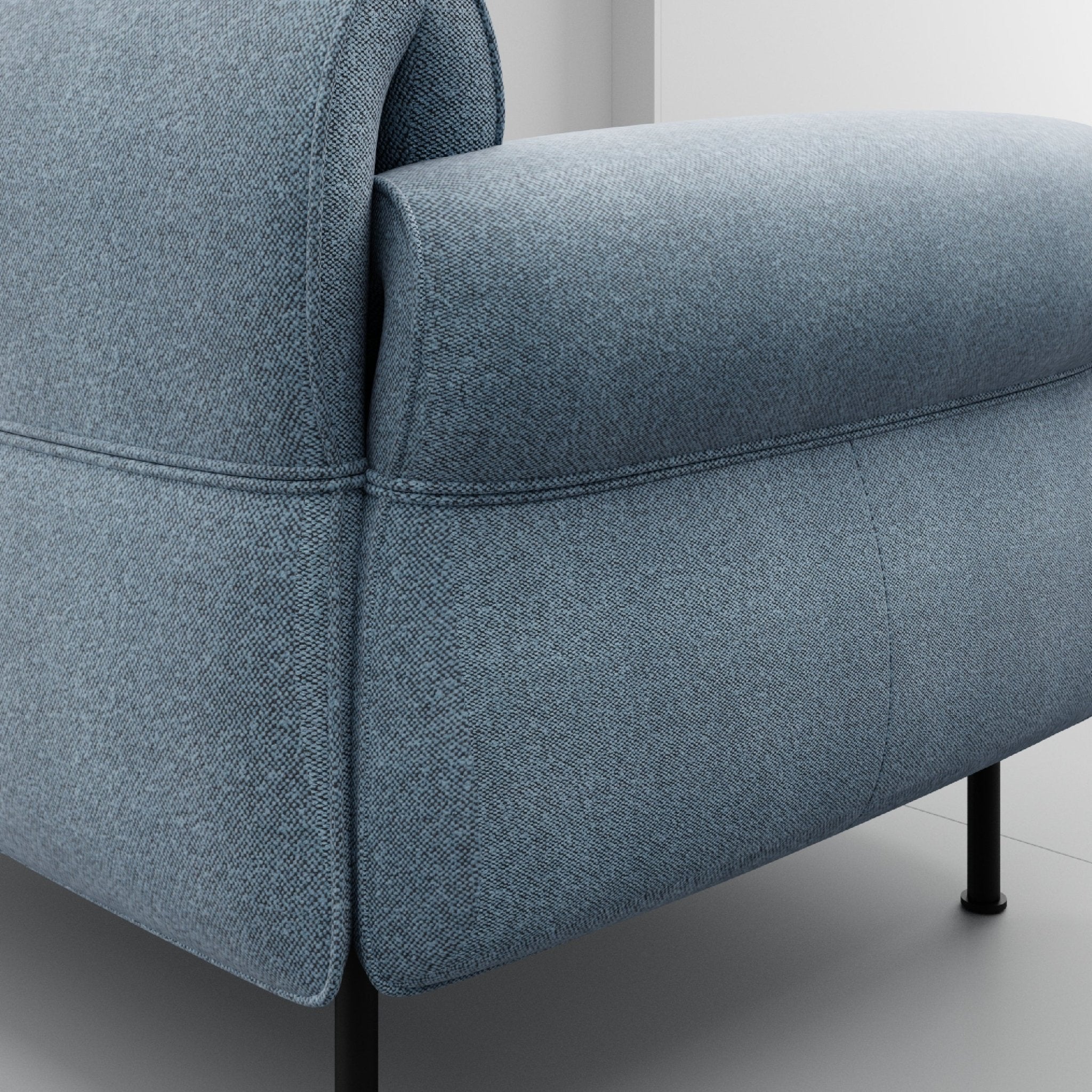 COLAMY PLUME MIST Modern Feather Upholstered Sofa - COLAMY