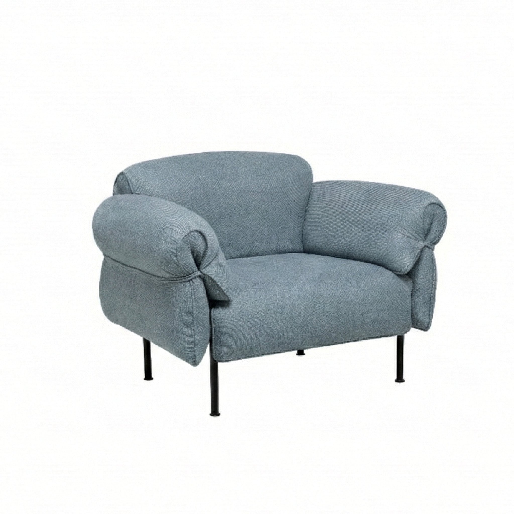 COLAMY PLUME MIST Modern Feather Upholstered Sofa - COLAMY