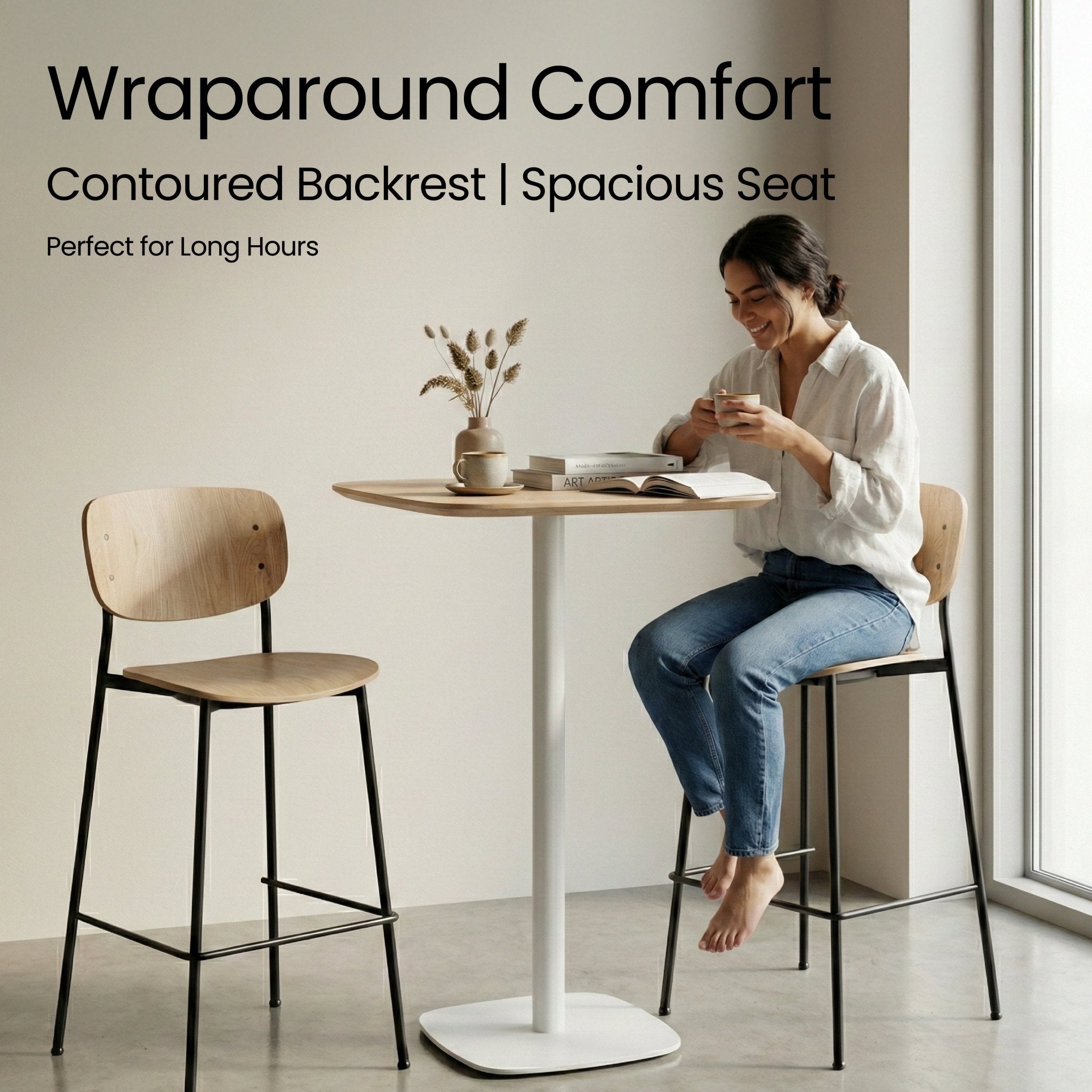 COLAMY VAREX Industrial High Bar Table - COLAMY