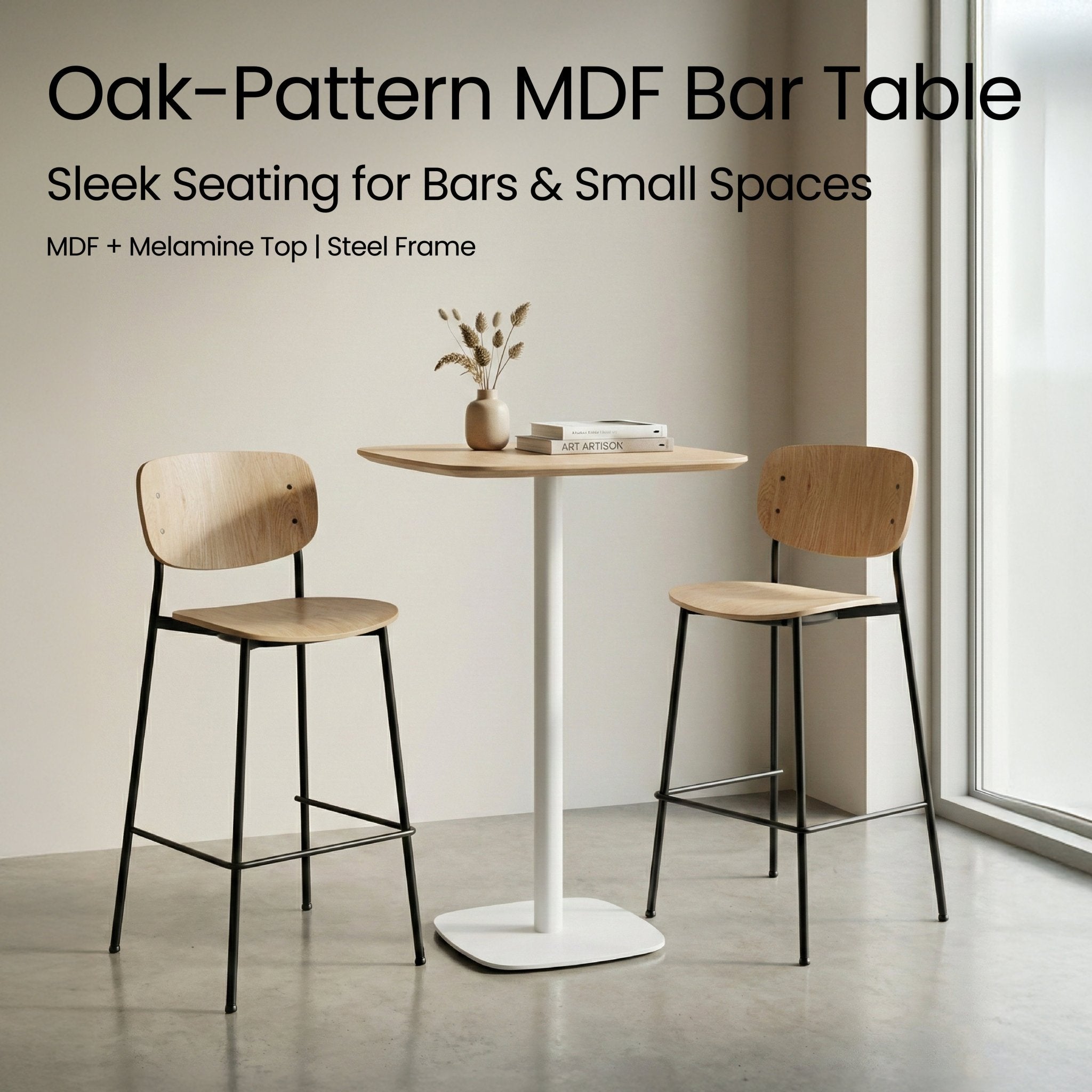 COLAMY VAREX Industrial High Bar Table - COLAMY