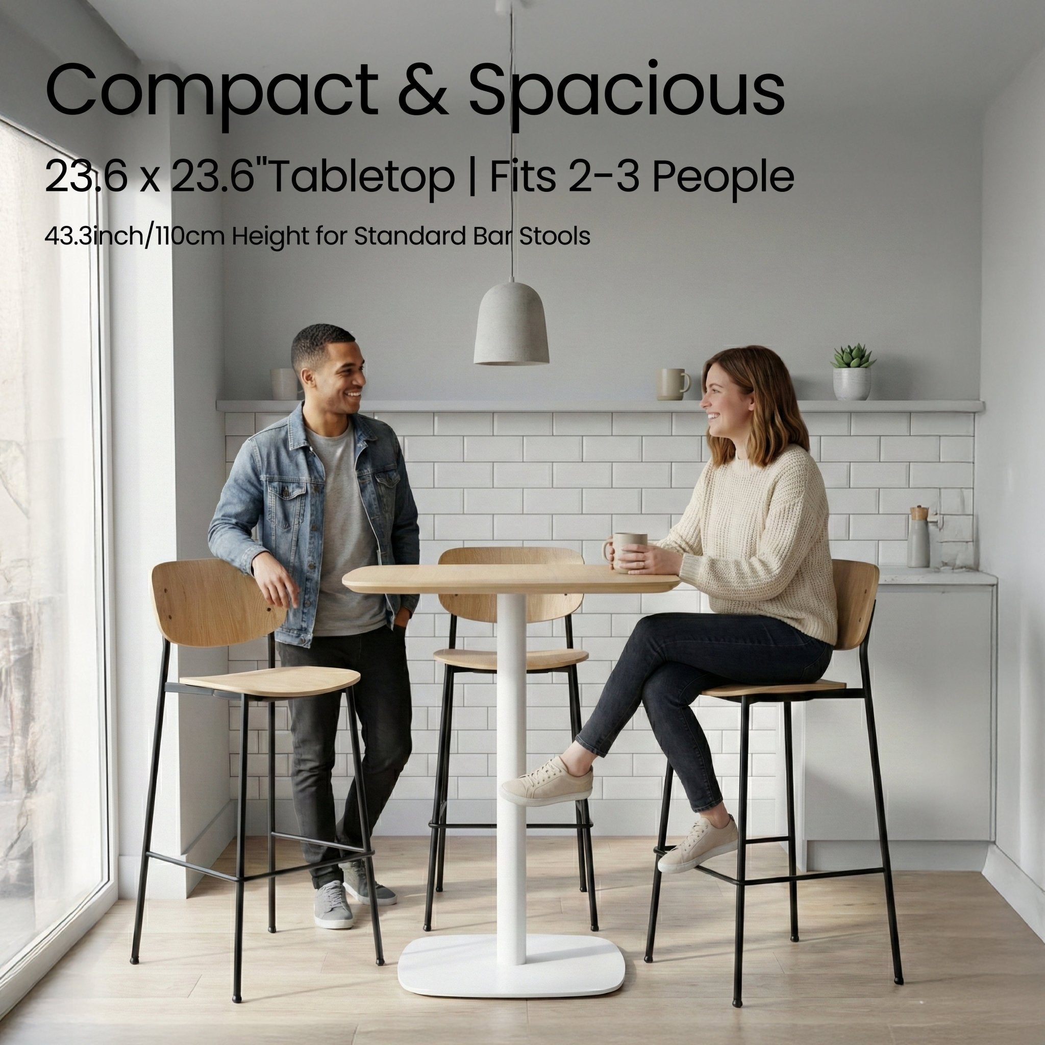 COLAMY VAREX Industrial High Bar Table - COLAMY