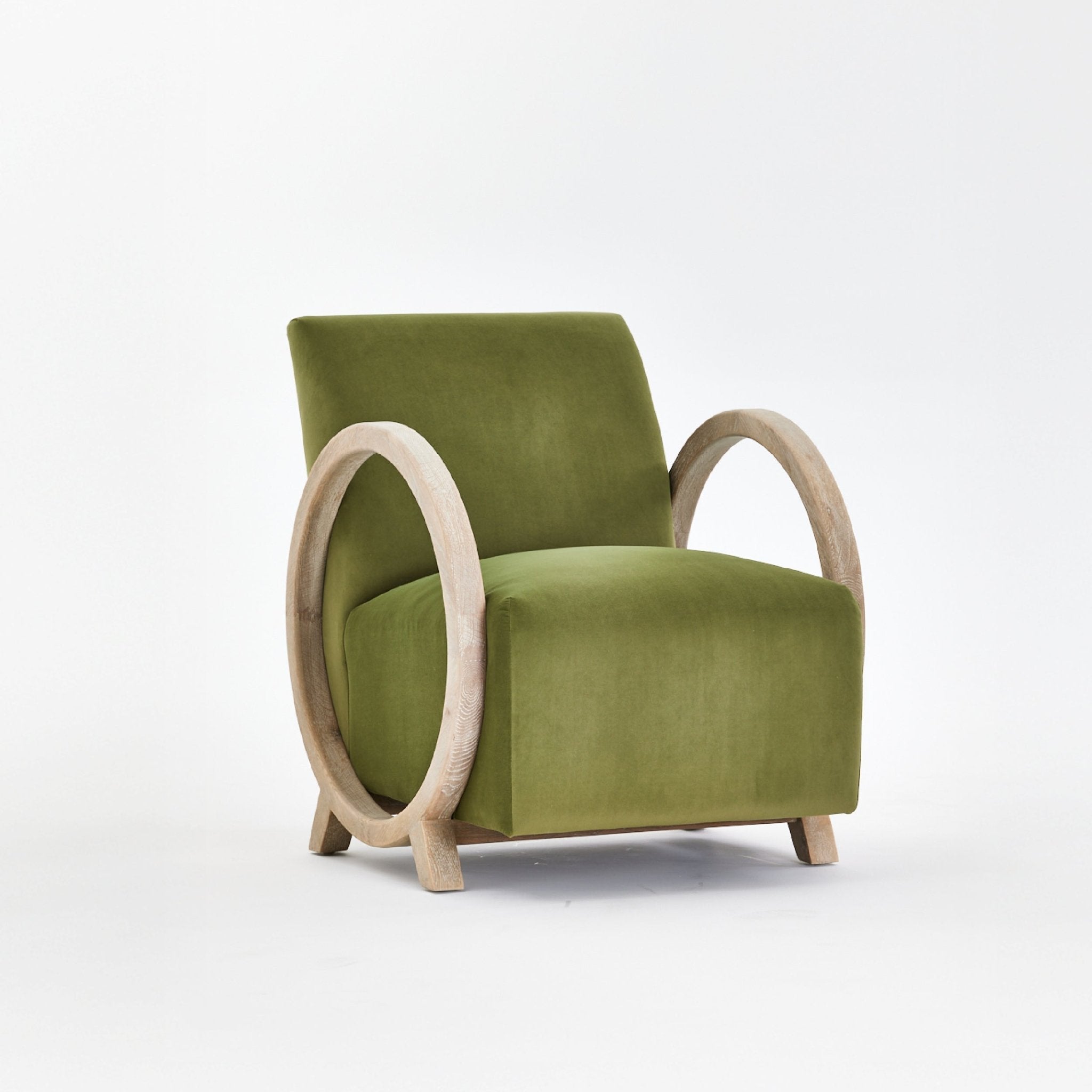 COLAMY VEYRA Velvet Accent Armchair - 1